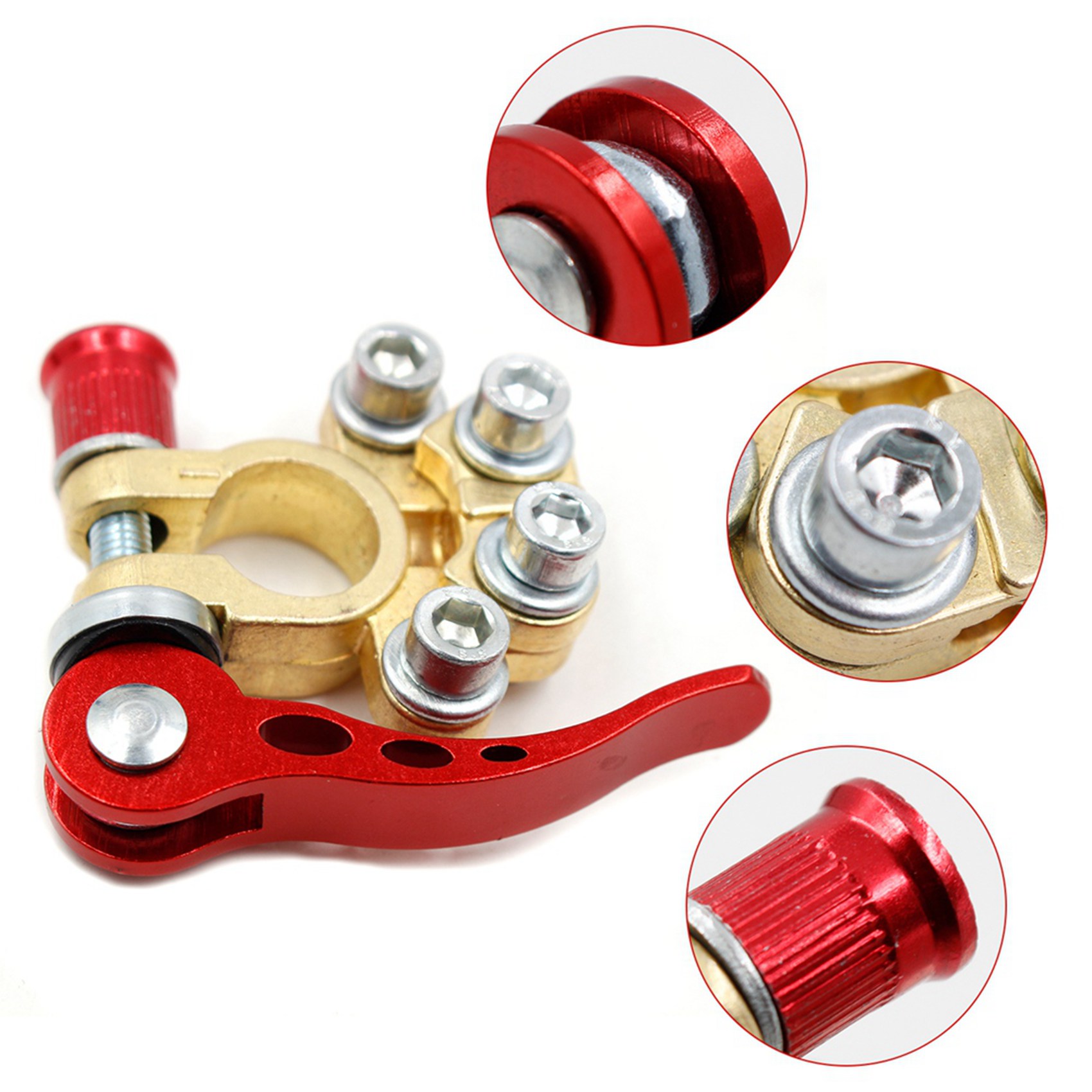 Battery Terminal Clamps Quick Release Brass - Classy-4X Quick Release Battery Terminals Clamps