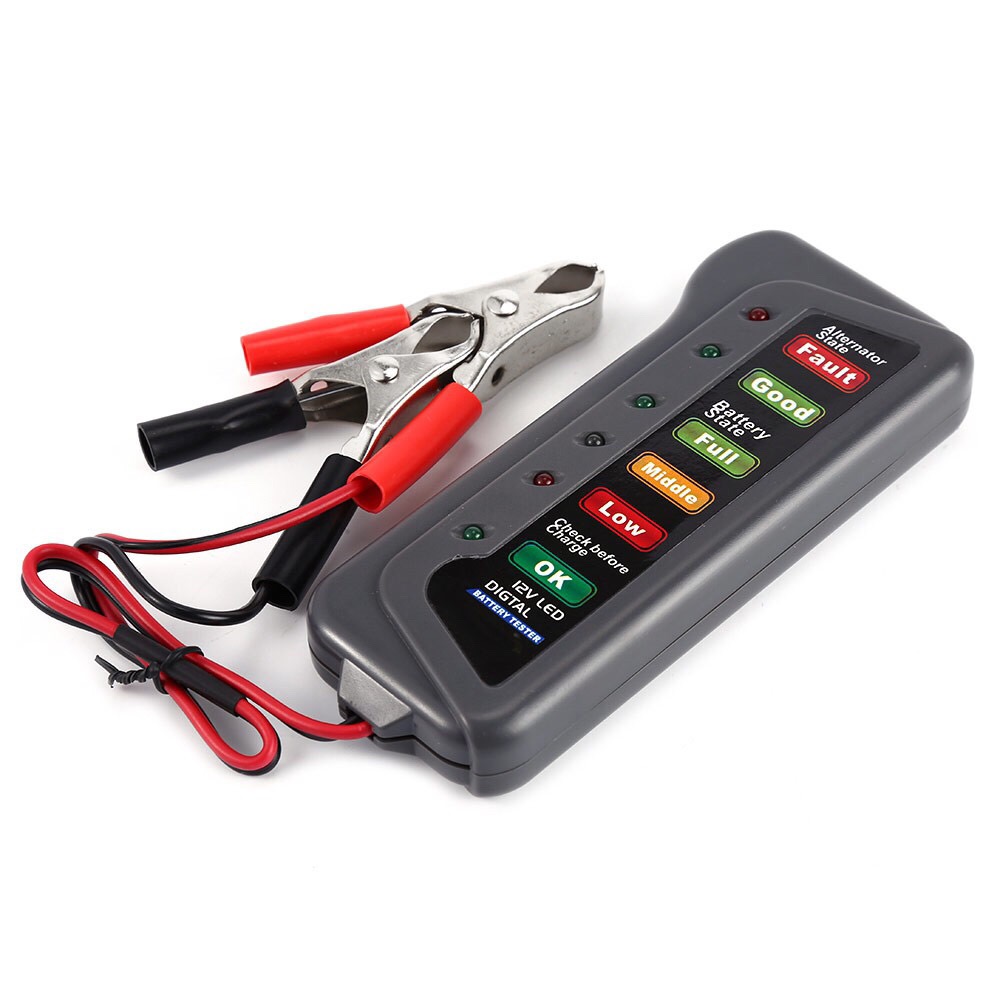 Alternator Tester Digital Diagnostic Tool - 12V Car Battery Tester Digital Alternator