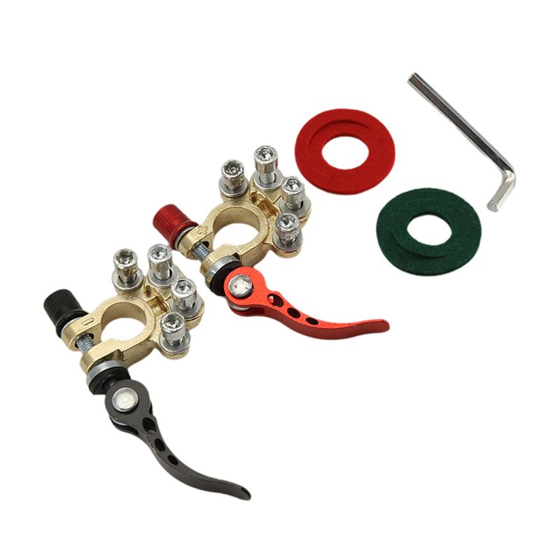 Battery Terminal Clamps Quick Release Brass - N26R-12V 24V Car Battery Terminals Clamps