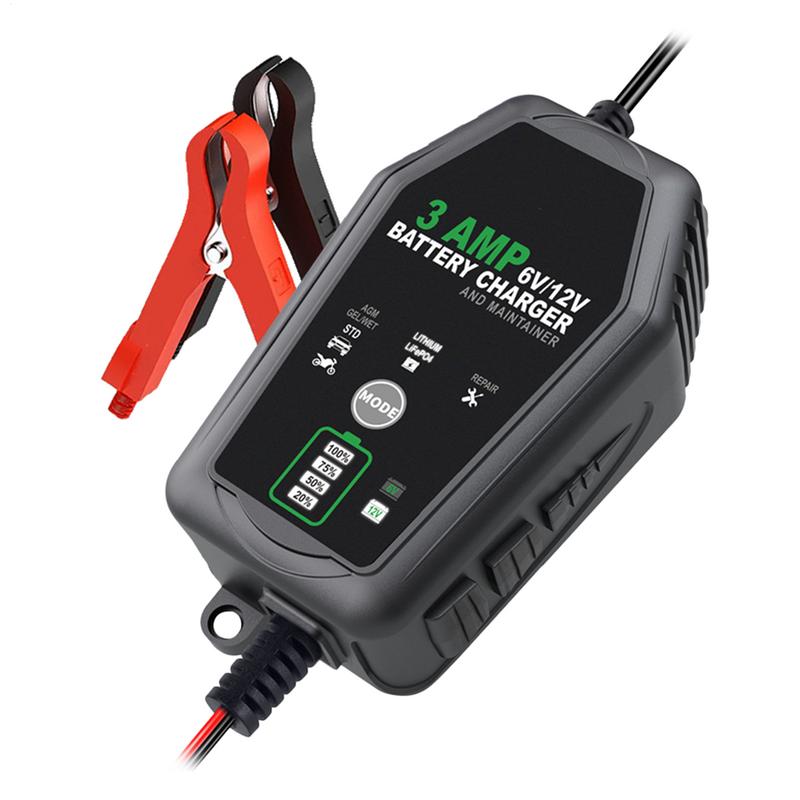 Lifepo4 Battery Charger Smart Automatic - 3000mA 6V 12V Fully Automatic Smart