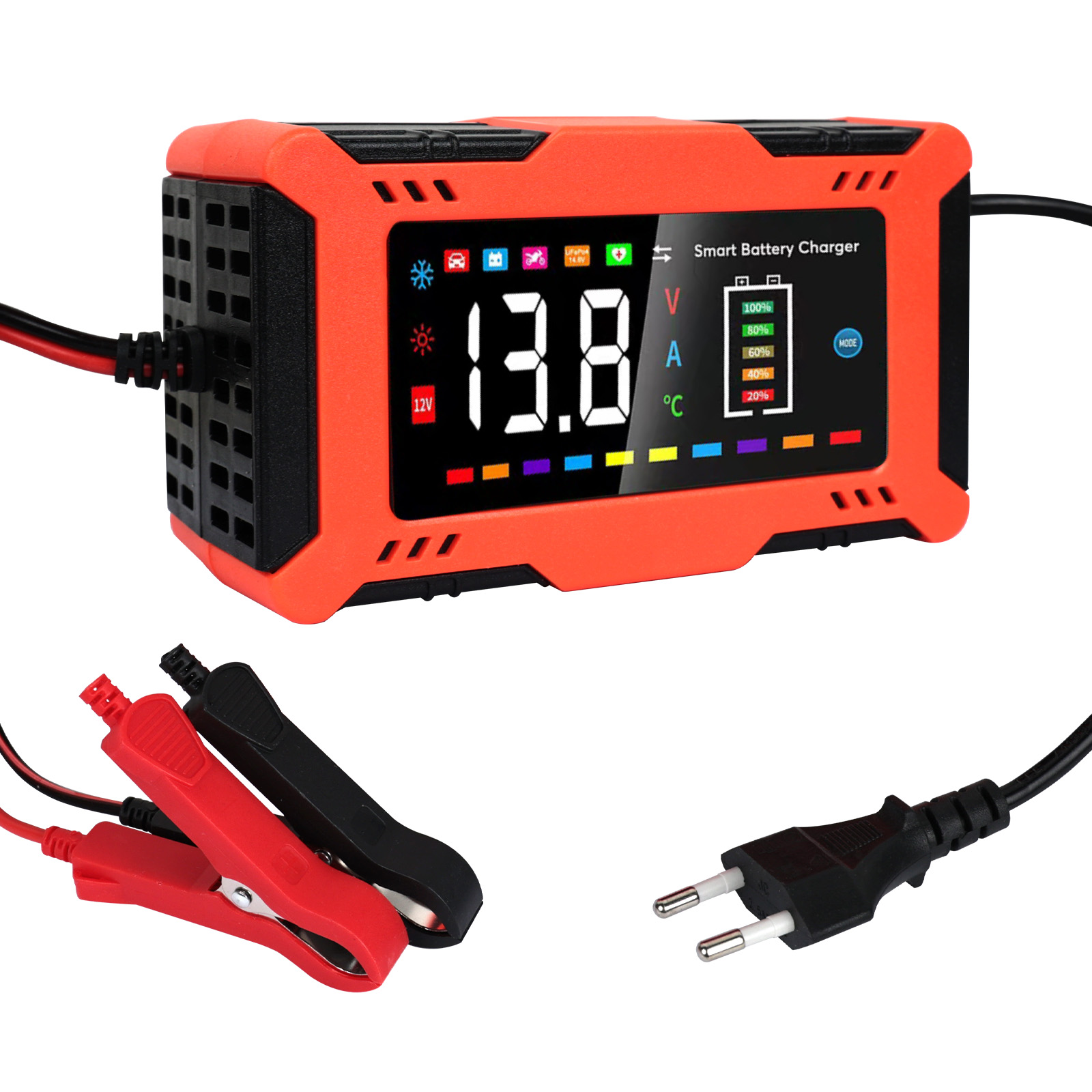 Lifepo4 Battery Charger Smart Automatic - 12V 6A Smart Car Battery Charger