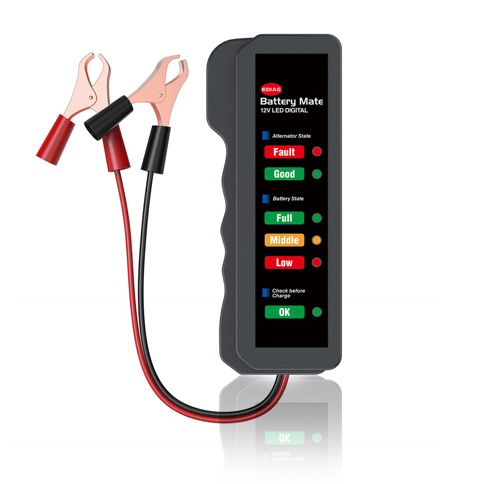 Mini 12V Car Battery Tester Di - Alternator Tester Digital Diagnostic Tool ulasan dan harga