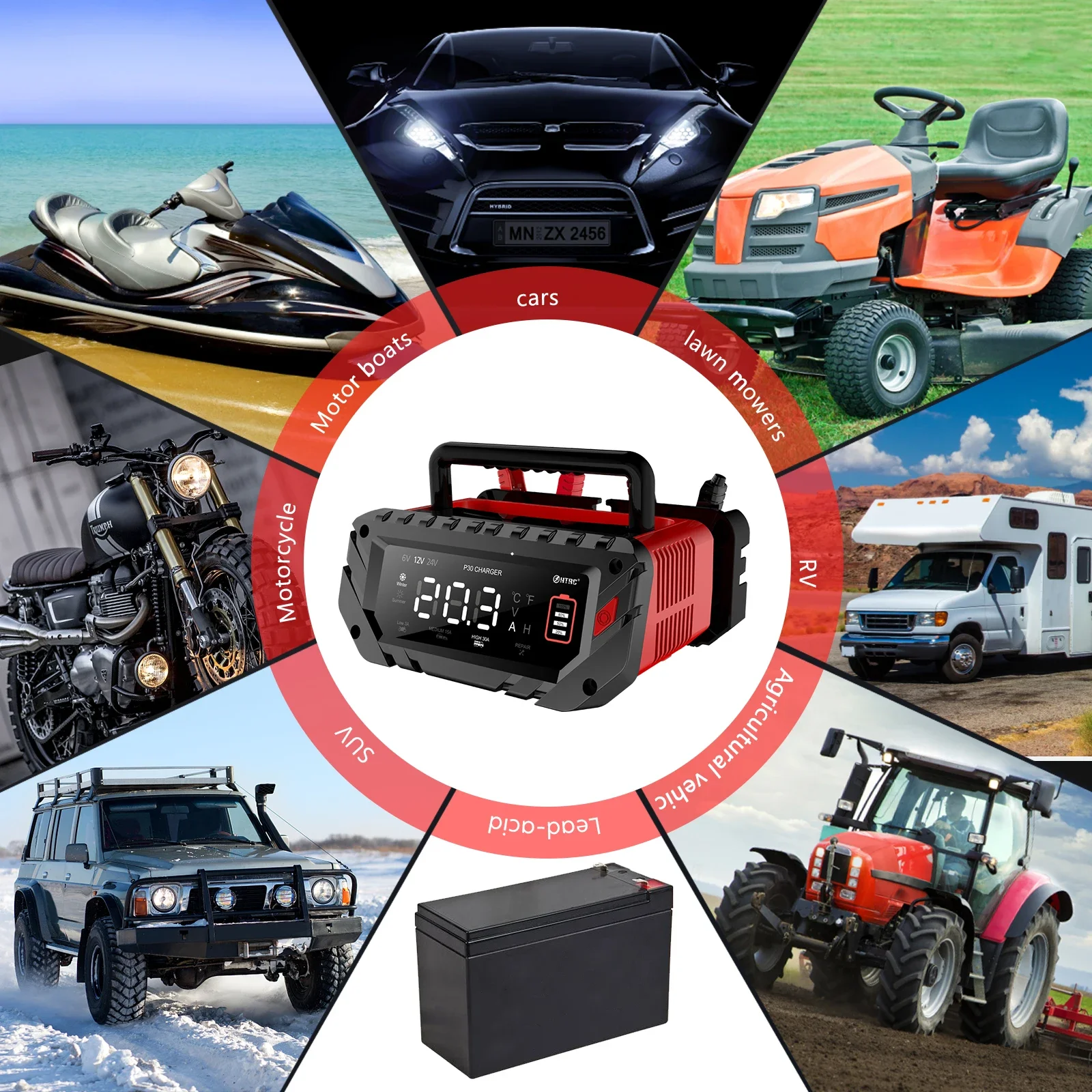 EAFC 30A Fully Automatic Smart - Lifepo4 Battery Charger Smart Automatic ulasan dan harga