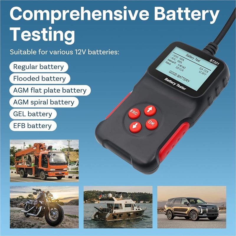 AA94-Car Battery Tester 12V Di - Alternator Tester Digital Diagnostic Tool ulasan dan harga