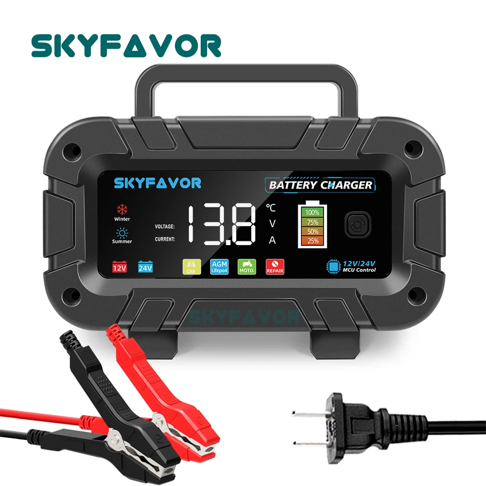 Automatic Smart 12V 24V Batter - Smart Car Battery Charger 12V 24V 20A ulasan dan harga