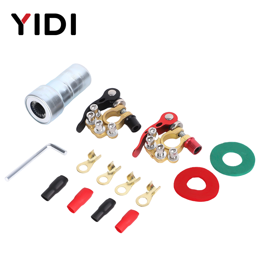 2PCS Car Auto Battery Connecto - Battery Terminal Clamps Quick Release Brass ulasan dan harga