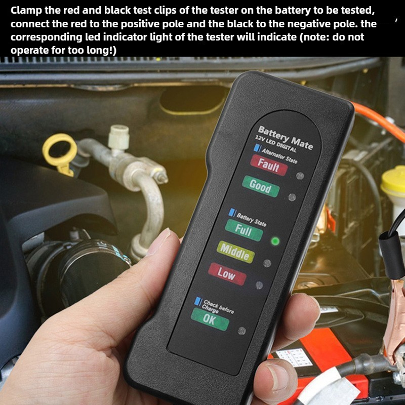 Portable Car Battery Start Tes - Alternator Tester Digital Diagnostic Tool ulasan dan harga