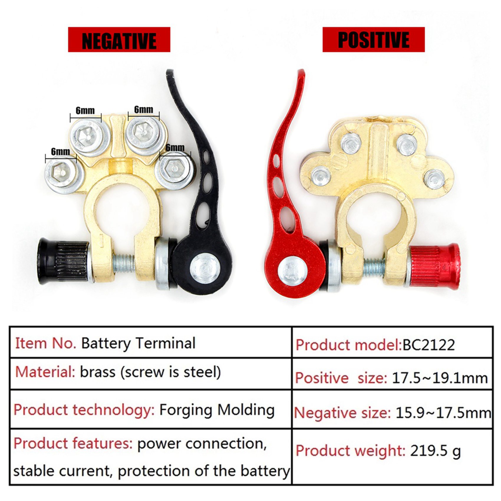 Classy-4X Quick Release Batter - Battery Terminal Clamps Quick Release Brass ulasan dan harga