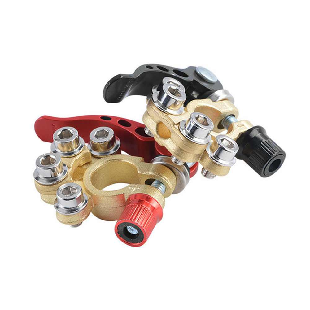 12V Positive & Negative Wire C - Battery Terminal Clamps Quick Release Brass ulasan dan harga
