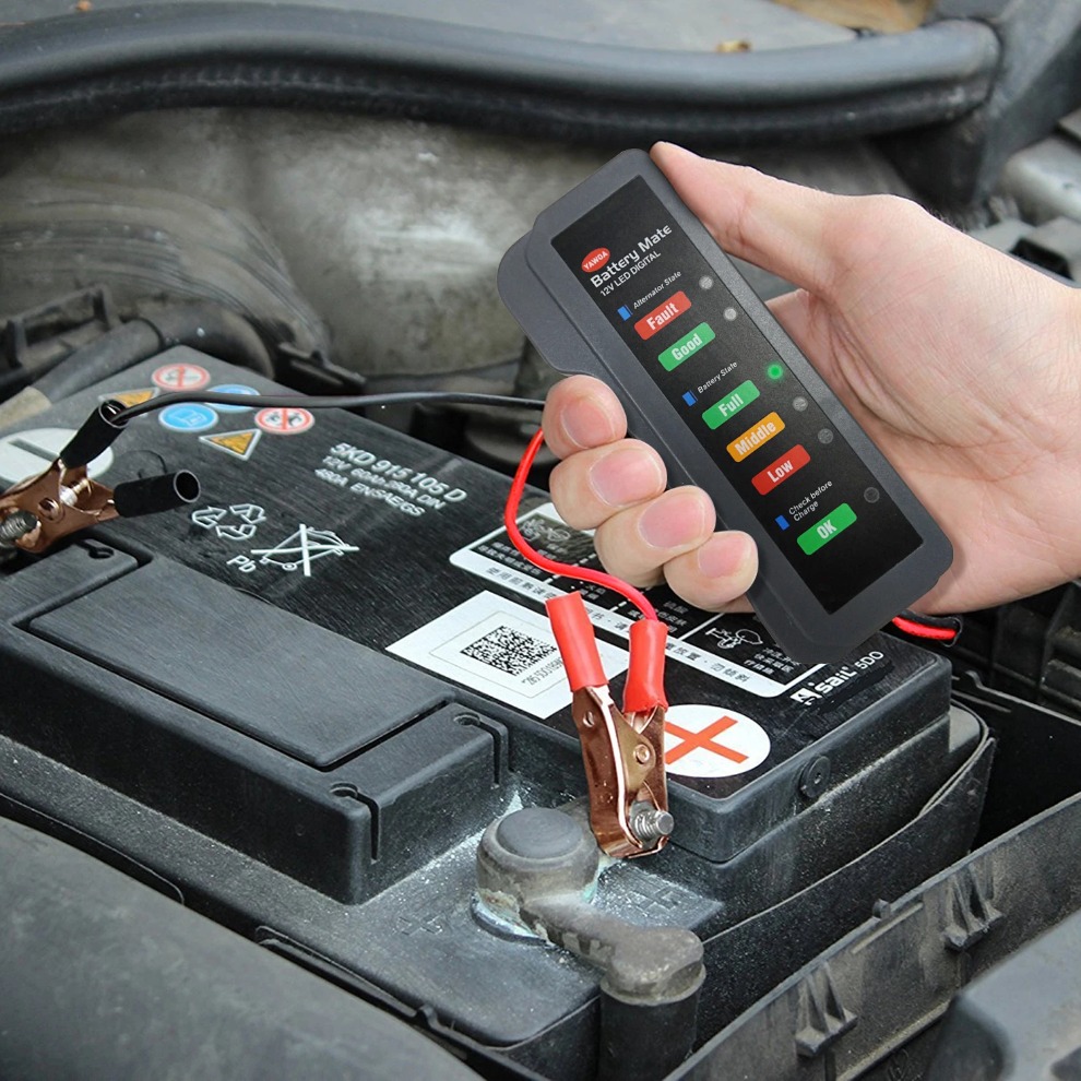 Mini 12V Car Battery Tester Di - Alternator Tester Digital Diagnostic Tool ulasan dan harga