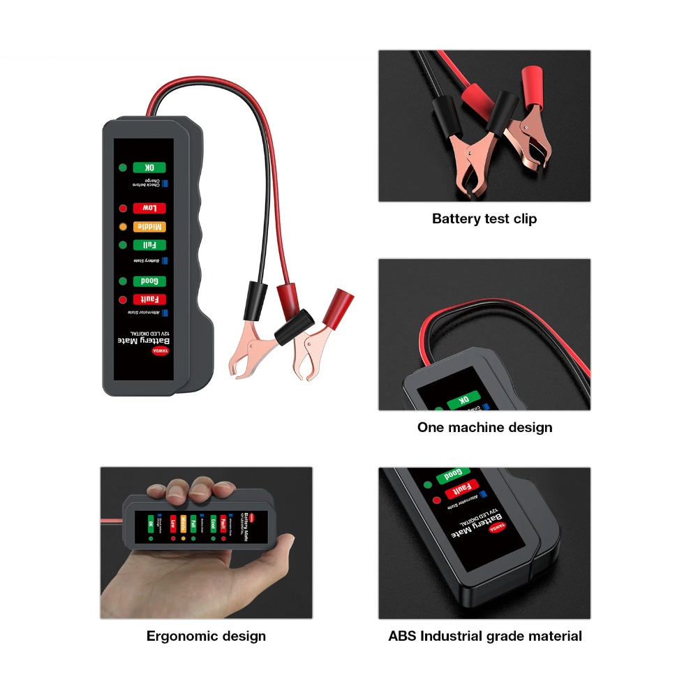Mini 12V Car Battery Tester Di - Alternator Tester Digital Diagnostic Tool ulasan dan harga
