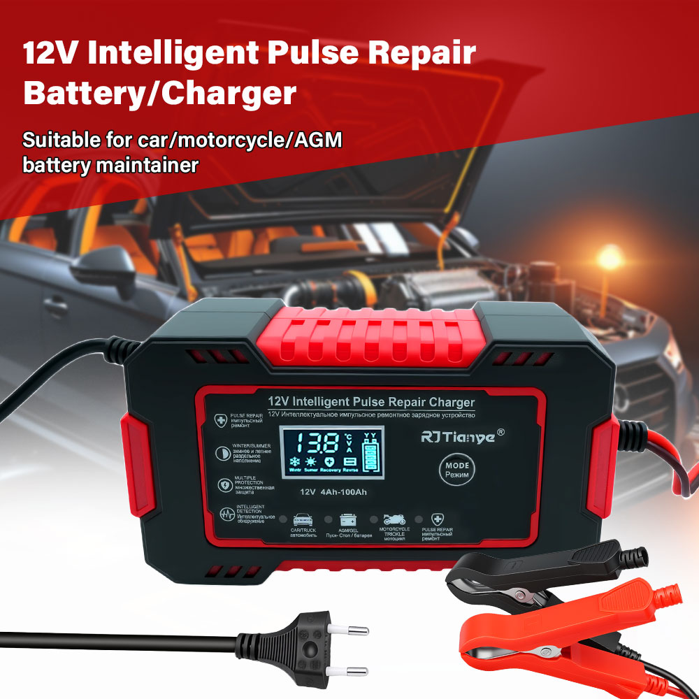 20A/10A Car Motorcycle Battery - Smart Car Battery Charger 12V 24V 20A ulasan dan harga
