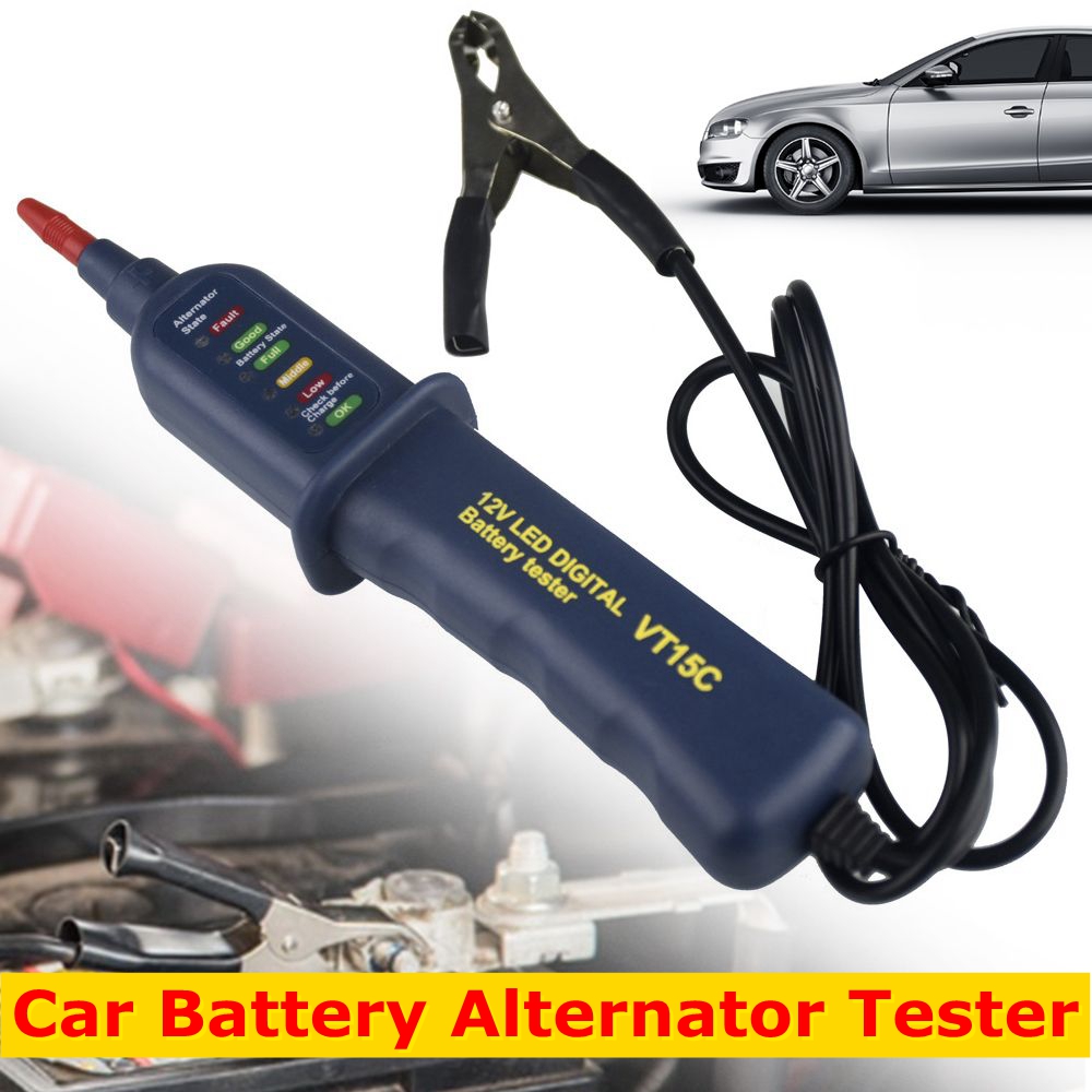 Mini 12V Car Battery Tester Di - Alternator Tester Digital Diagnostic Tool ulasan dan harga