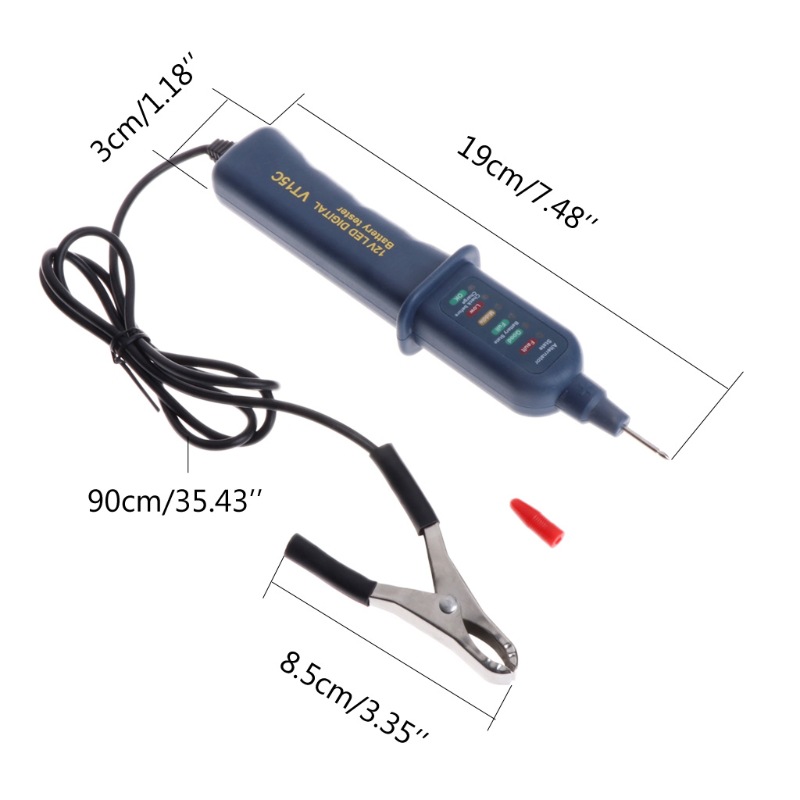 Mini 12V Car Battery Tester Di - Alternator Tester Digital Diagnostic Tool ulasan dan harga