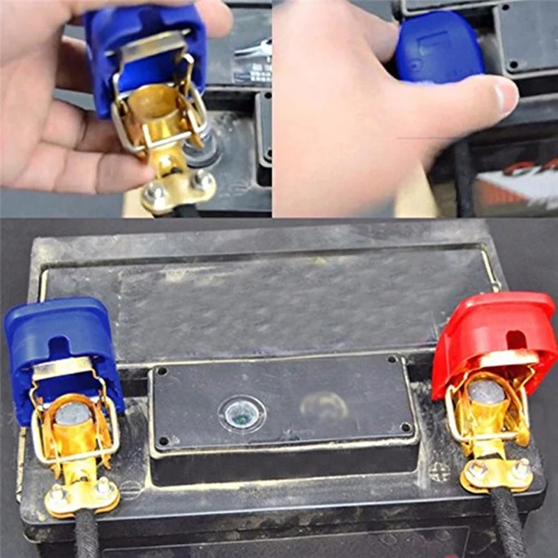 Universal 1Pair 12V Quick Rele - Battery Terminal Clamps Quick Release Brass ulasan dan harga