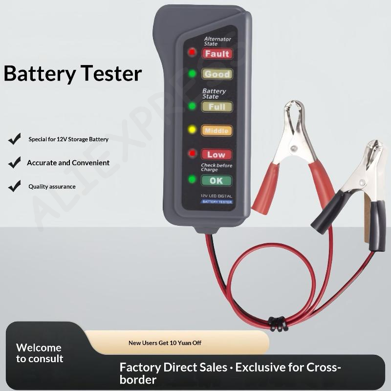 [G]Mini 12V Car Battery Tester - Alternator Tester Digital Diagnostic Tool ulasan dan harga