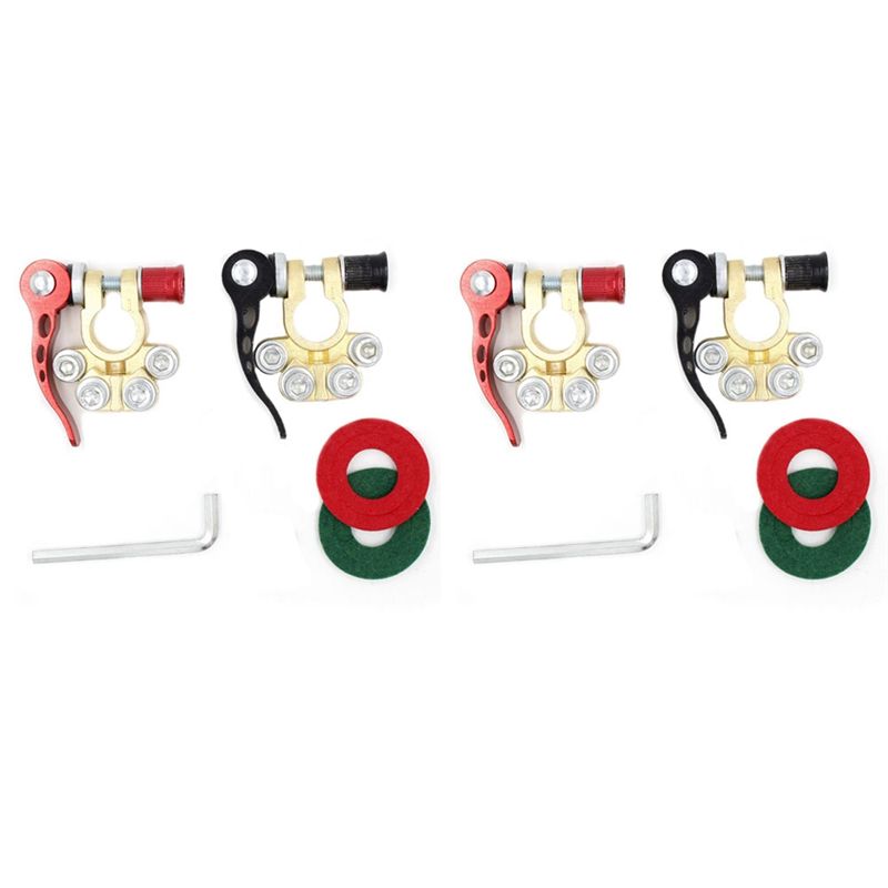 2X 12V 24V Battery Terminals C - Battery Terminal Clamps Quick Release Brass ulasan dan harga