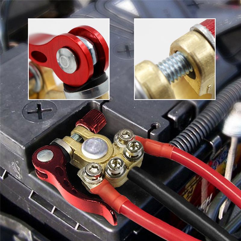 2X 12V 24V Battery Terminals C - Battery Terminal Clamps Quick Release Brass ulasan dan harga