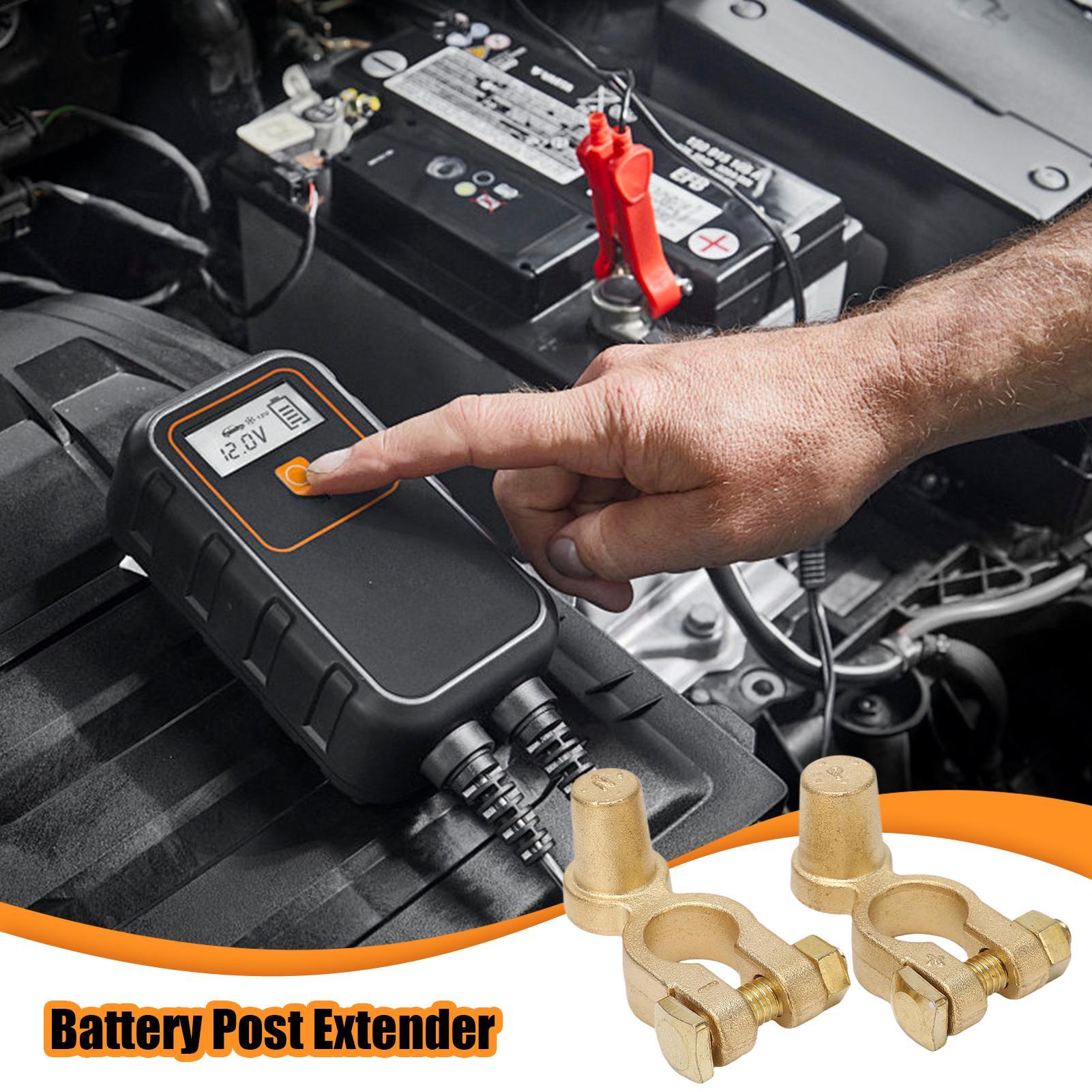 1Pair Car Positive Negative Po - Battery Terminal Clamps Quick Release Brass ulasan dan harga