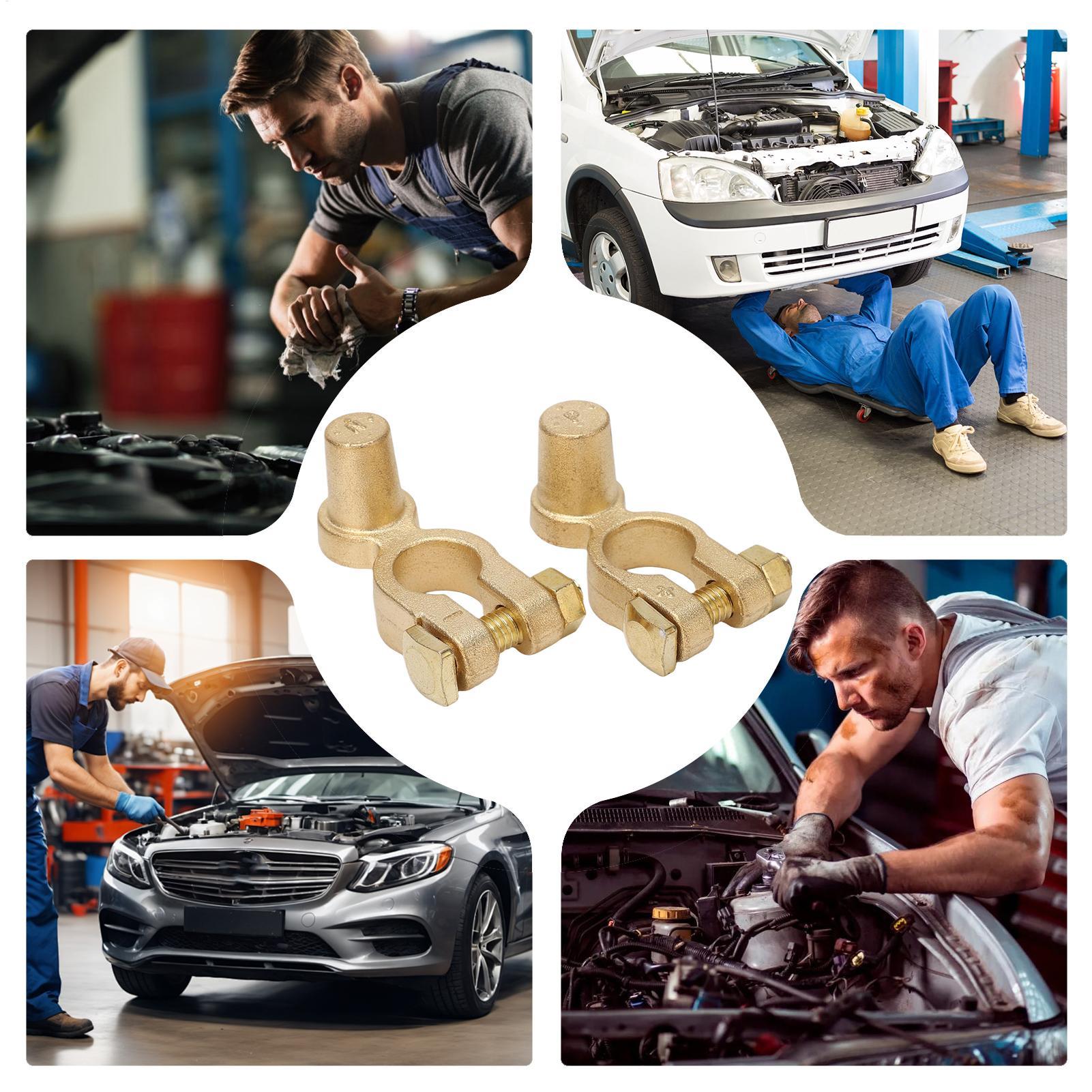 1Pair Car Positive Negative Po - Battery Terminal Clamps Quick Release Brass ulasan dan harga