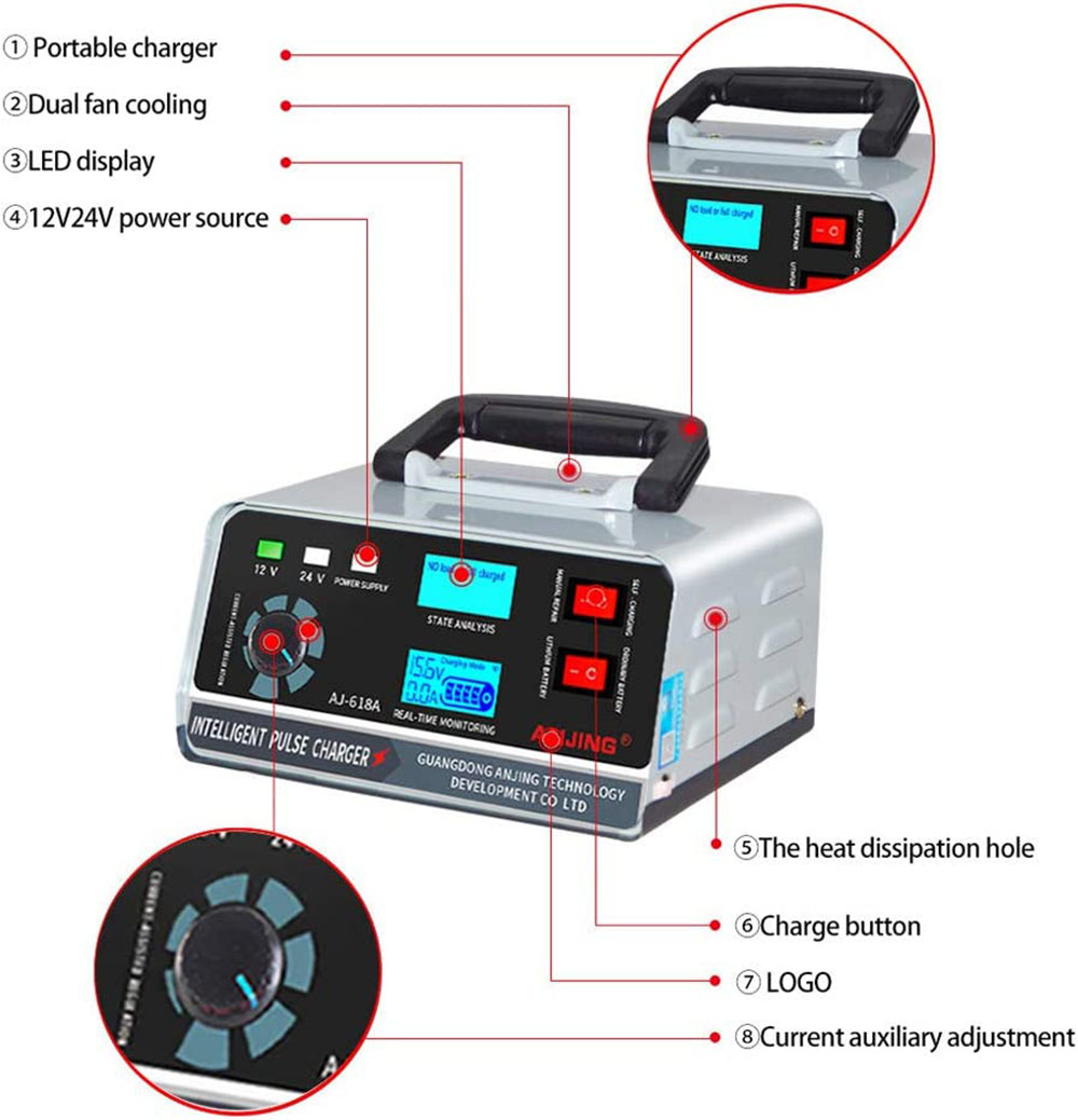 Smart Desulfator Maintainer Ba - Lead Acid Battery Pulse Repair Desulfator ulasan dan harga