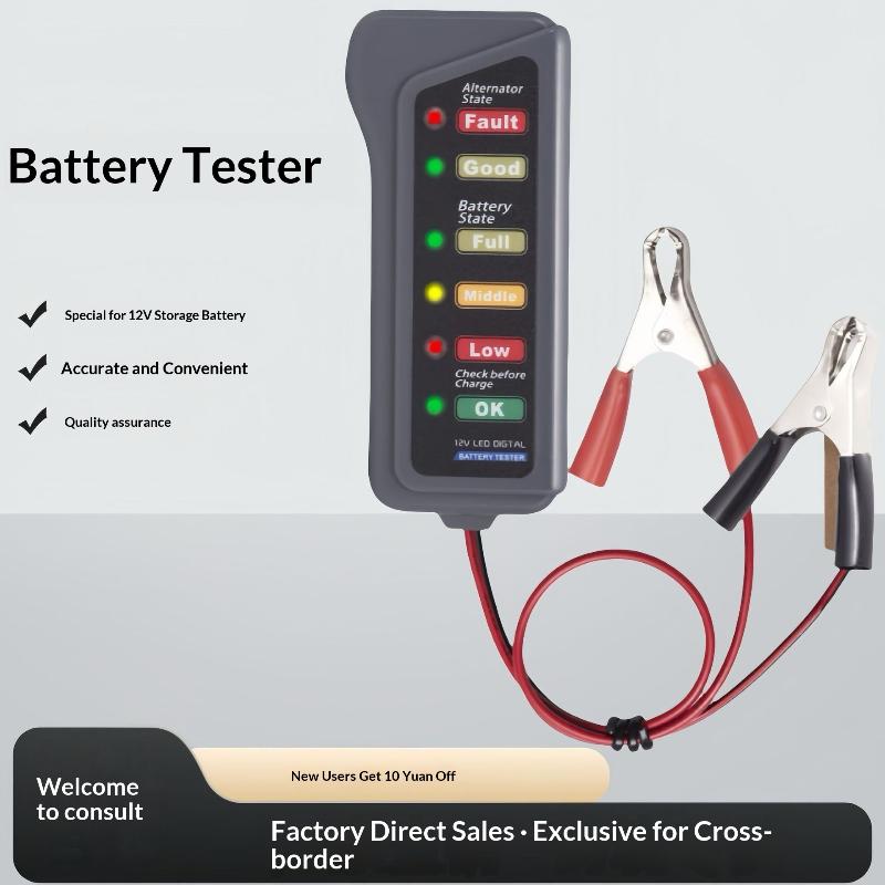 【CMO】Mini 12V Car Battery Test - Alternator Tester Digital Diagnostic Tool ulasan dan harga