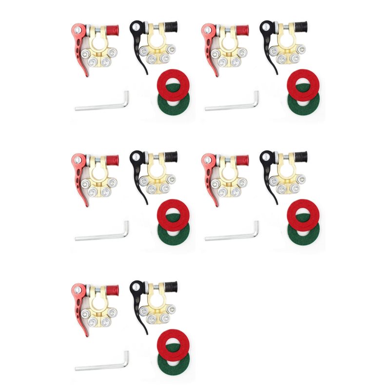 M49K-10X 12V 24V Car Battery T - Battery Terminal Clamps Quick Release Brass ulasan dan harga