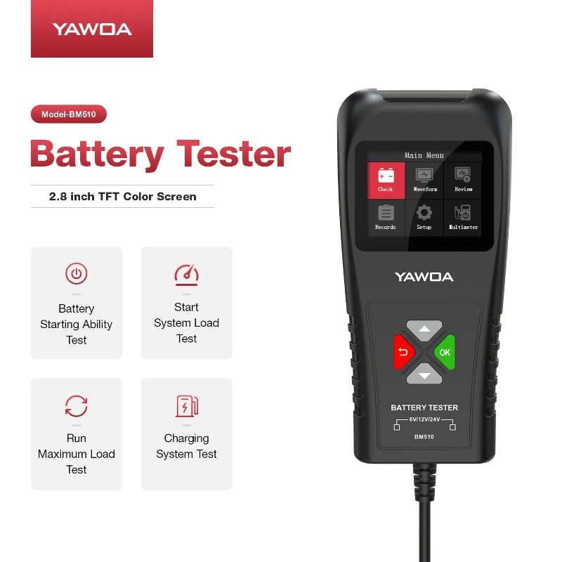 Car Battery Tester 3in1 Automo - Car Battery Load Tester Digital Cranking ulasan dan harga
