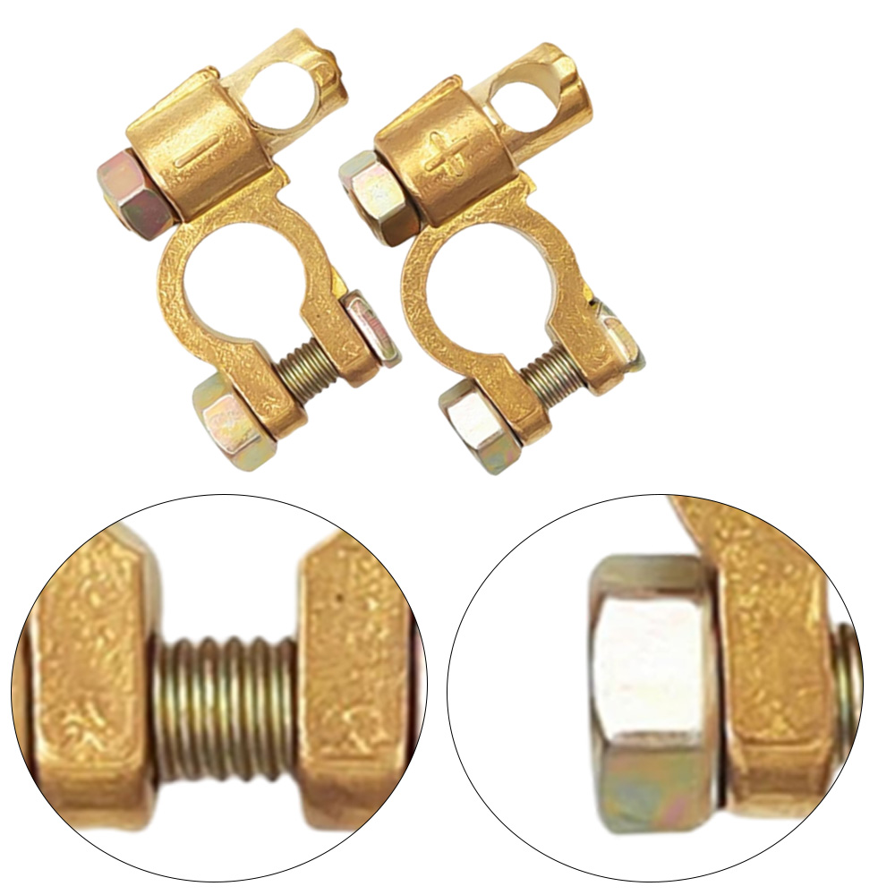 12V Positive Battery Terminals - Battery Terminal Clamps Quick Release Brass ulasan dan harga