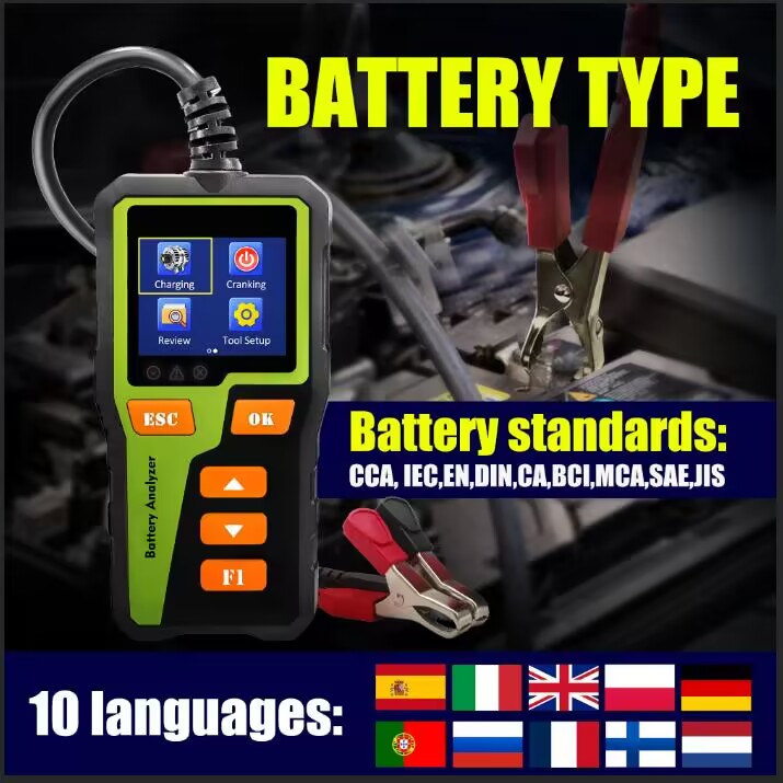 12V Car Battery Tester Digital - Car Battery Load Tester Digital Cranking ulasan dan harga