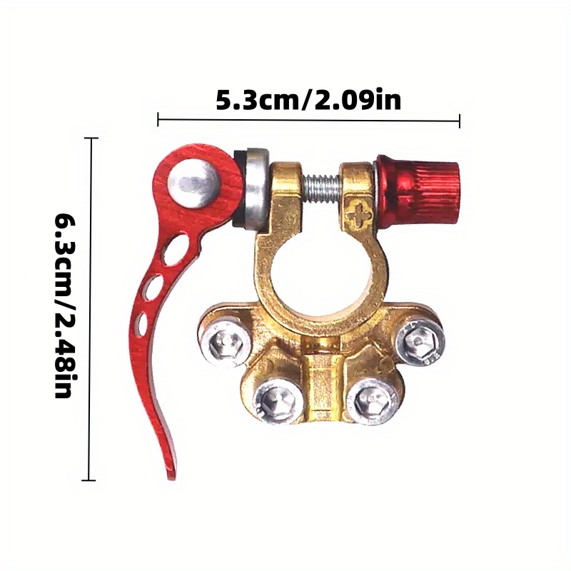 1 Set of Positive and Negative - Battery Terminal Clamps Quick Release Brass ulasan dan harga