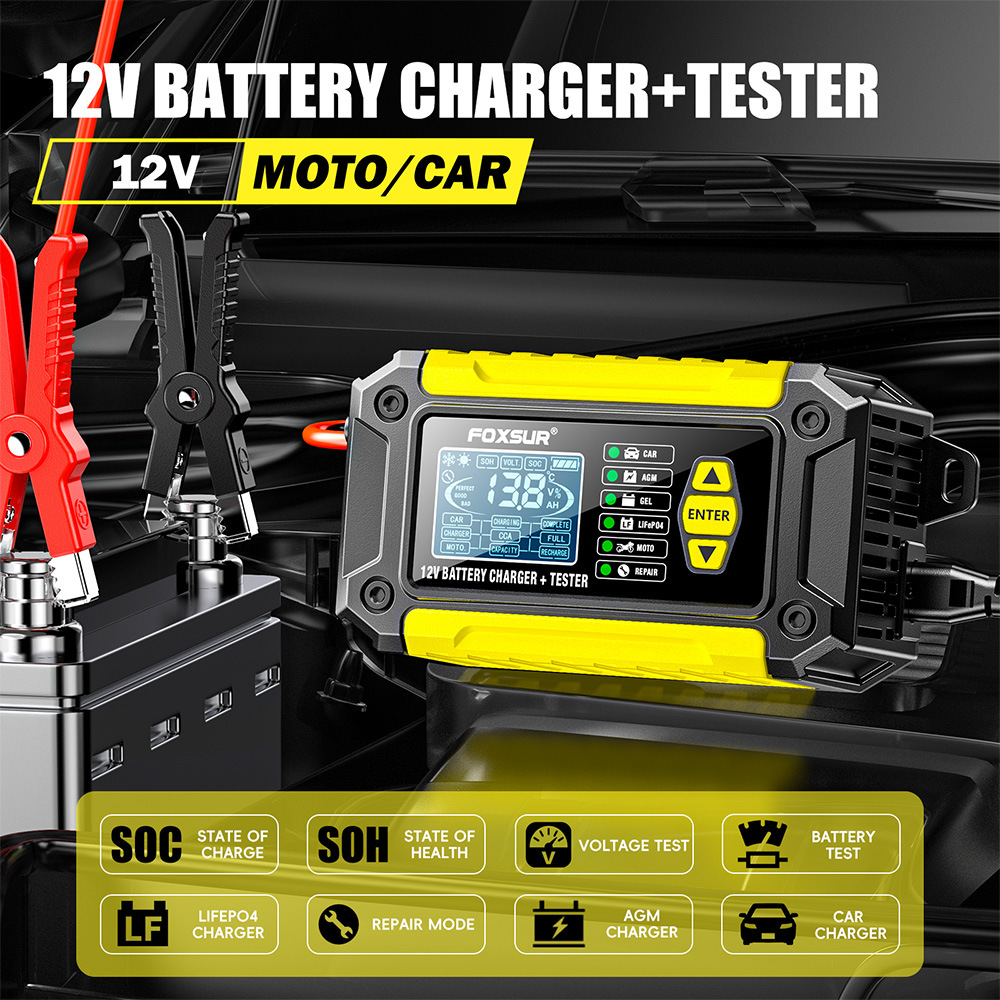 2 in 1 Smart Car Battery Charg - Lifepo4 Battery Charger Smart Automatic ulasan dan harga