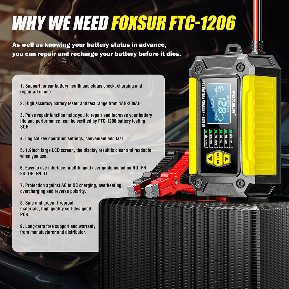 2 in 1 Smart Car Battery Charg - Lifepo4 Battery Charger Smart Automatic ulasan dan harga