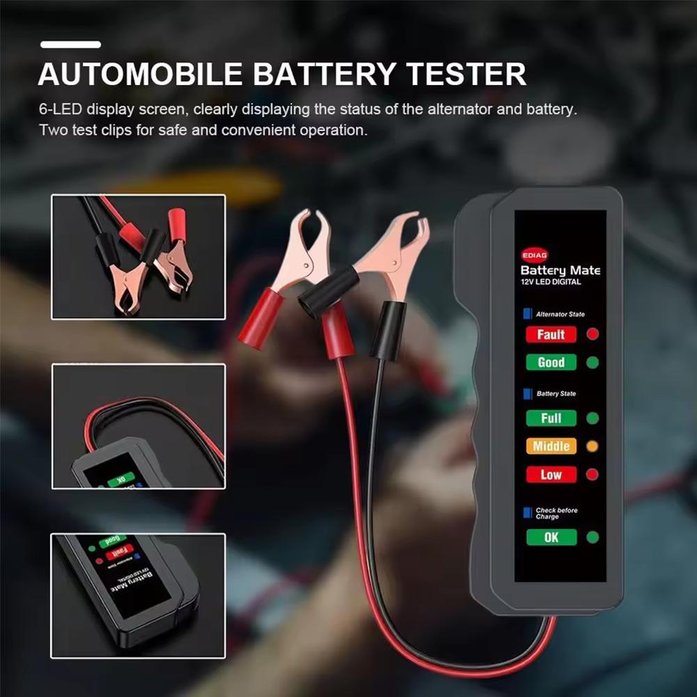 Car Battery Tester 12V Digital - Alternator Tester Digital Diagnostic Tool ulasan dan harga