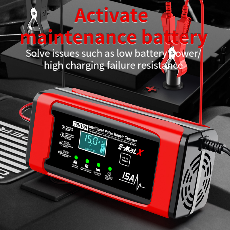 EU Plug 12V 15A Smart Battery  - Lifepo4 Battery Charger Smart Automatic ulasan dan harga