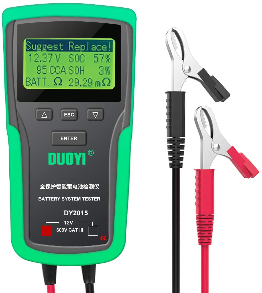 DUOYI DY2015 12V Car Battery S - Car Battery Load Tester Digital Cranking ulasan dan harga