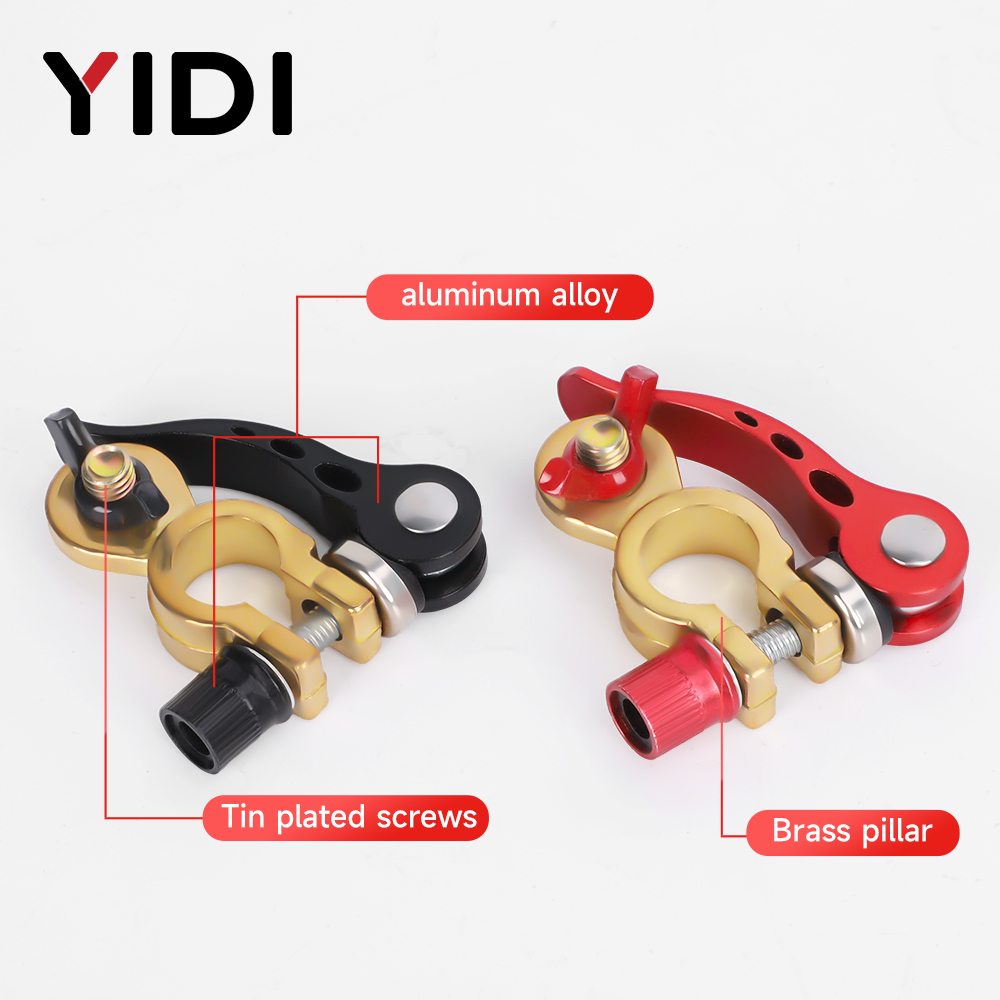 1 Pair Car Battery Terminal Co - Battery Terminal Clamps Quick Release Brass ulasan dan harga